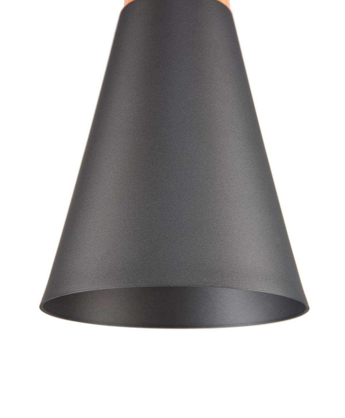 PENDELLEUCHTE BICONES - Grau, Trend, Holz/Metall (14/16.5cm) - MAYTONI