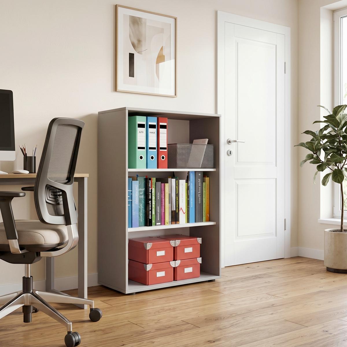 Etajeră Pentru Documente Lona Xl - gri, Basics, material pe bază de lemn (70/105/37cm) - P & B