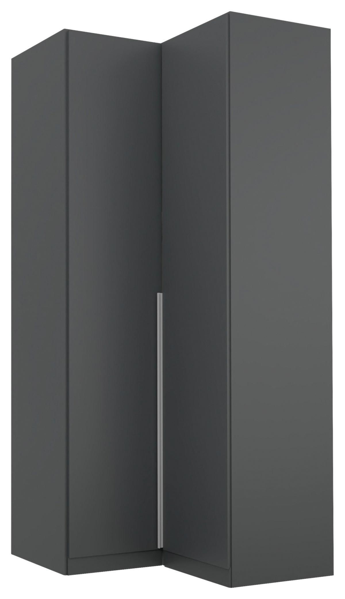 Kutni Ormar Za Odjeću Alabama - siva/boje aluminija, Moderno, drvni materijal (100/229/102cm) - Modern Living