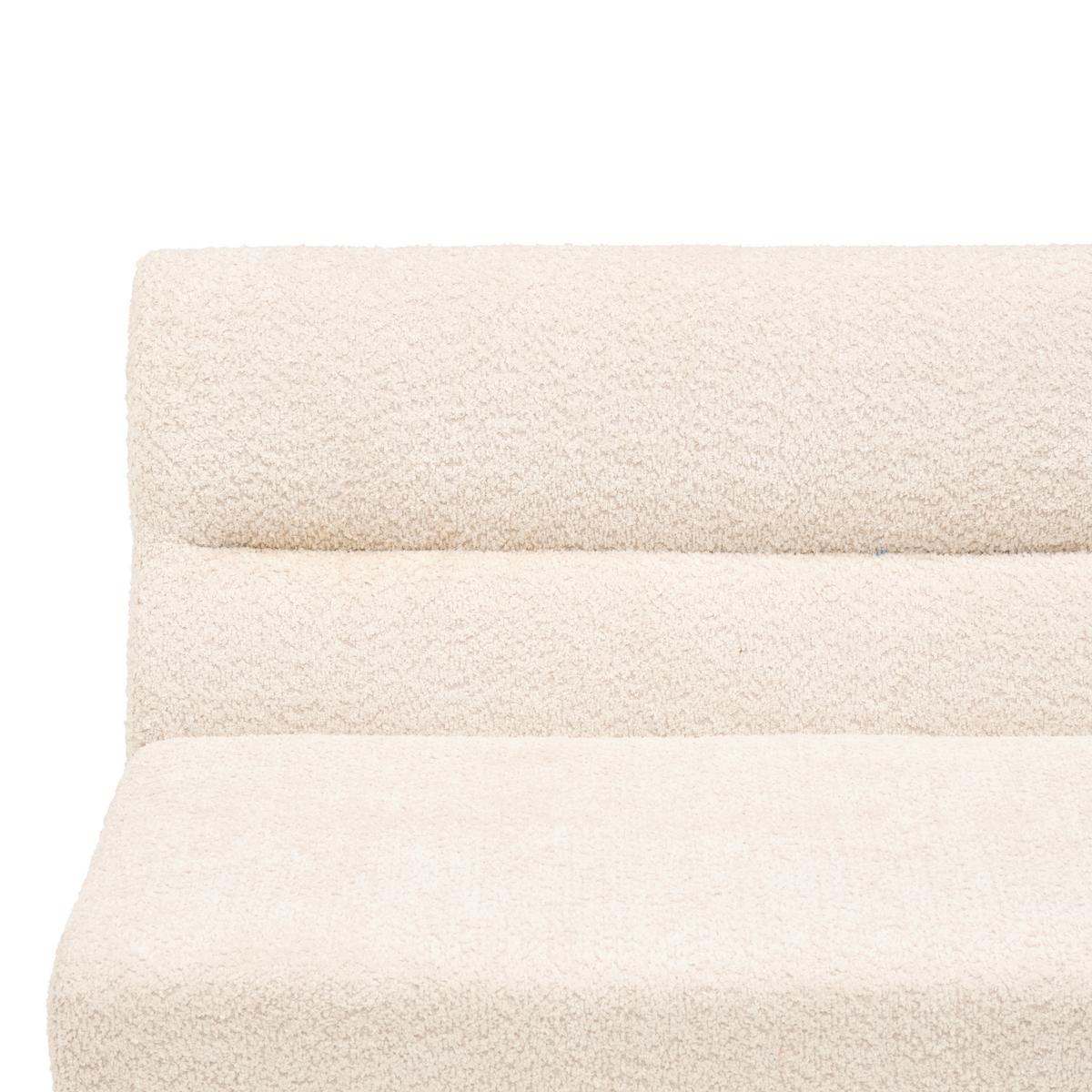 ŁAWKA NAROŻNA KEA - beżowy/czarny, Konventionell, metal/tkanina (190/150cm) - MID.YOU