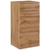 ONDERKAST FLORIDA -EXKLUSIV- - Eikenkleuren/Chroomkleuren, Modern, Houtcomposiet/Metaal (40/79/35cm) - Premium Living