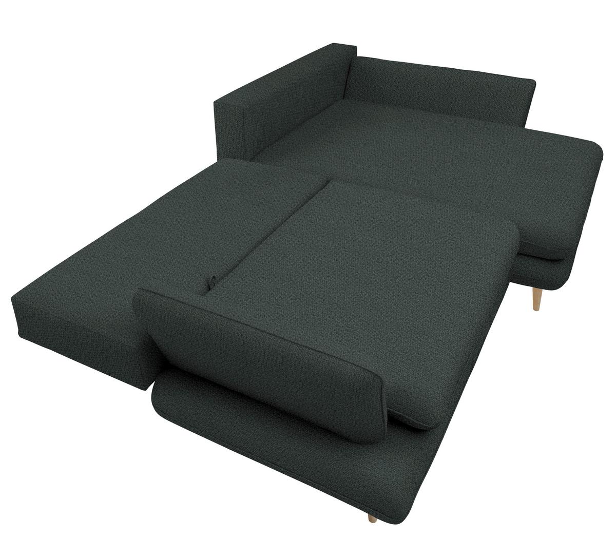 Kutna Garnitura Monte - boje grafita/prirodne boje, Romantično / ladanjski, tekstil/drvo (283/181cm) - Premium Living