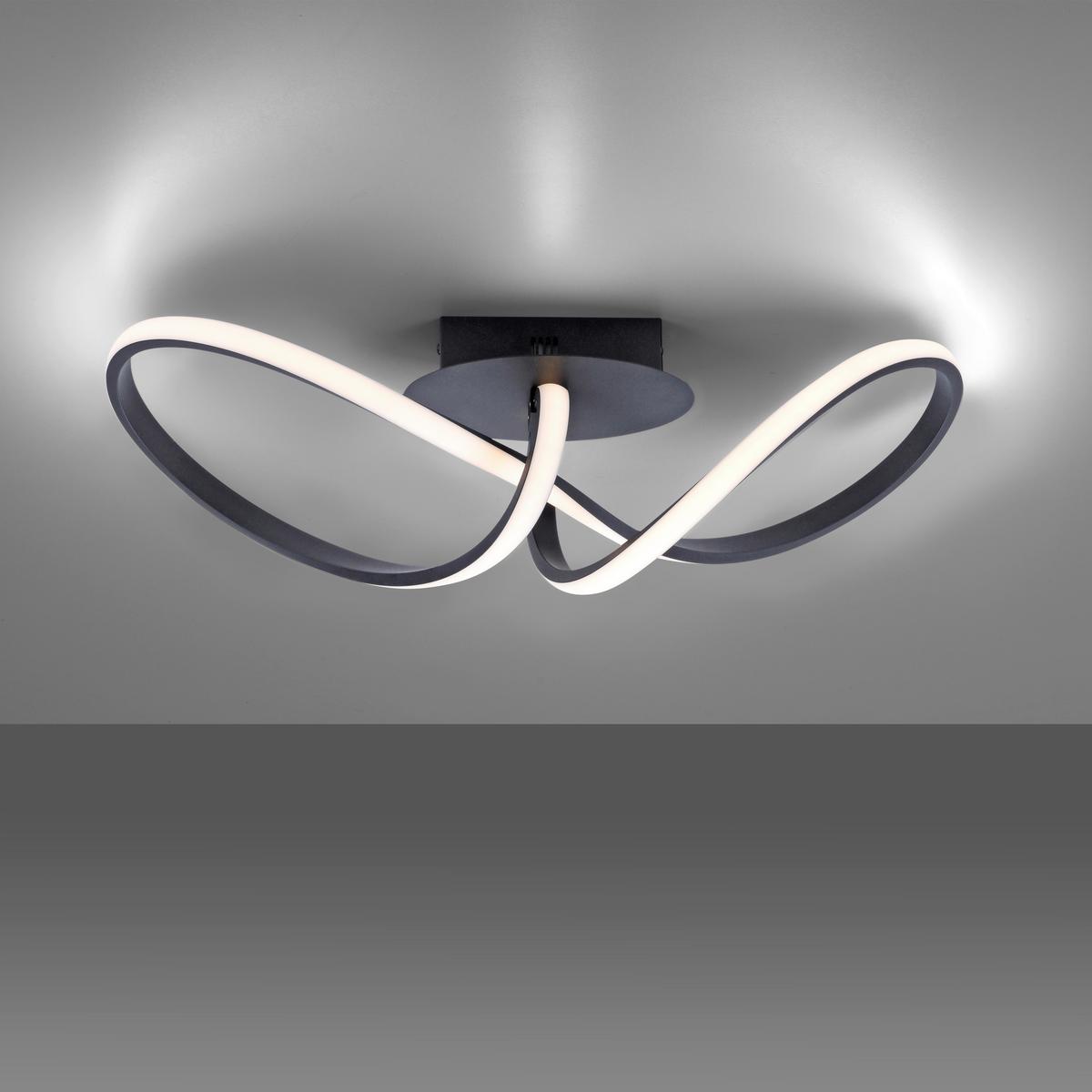 Deckenleuchte 15403-18 max. 15,50 Watt - Schwarz, Design, Metall (61/24,5/27,0cm)