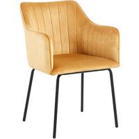 ARMLEHNSTUHL VALIA - Schwarz/Braun, Design, Holzwerkstoff/Textil (48,5/84/48cm) - MID.YOU