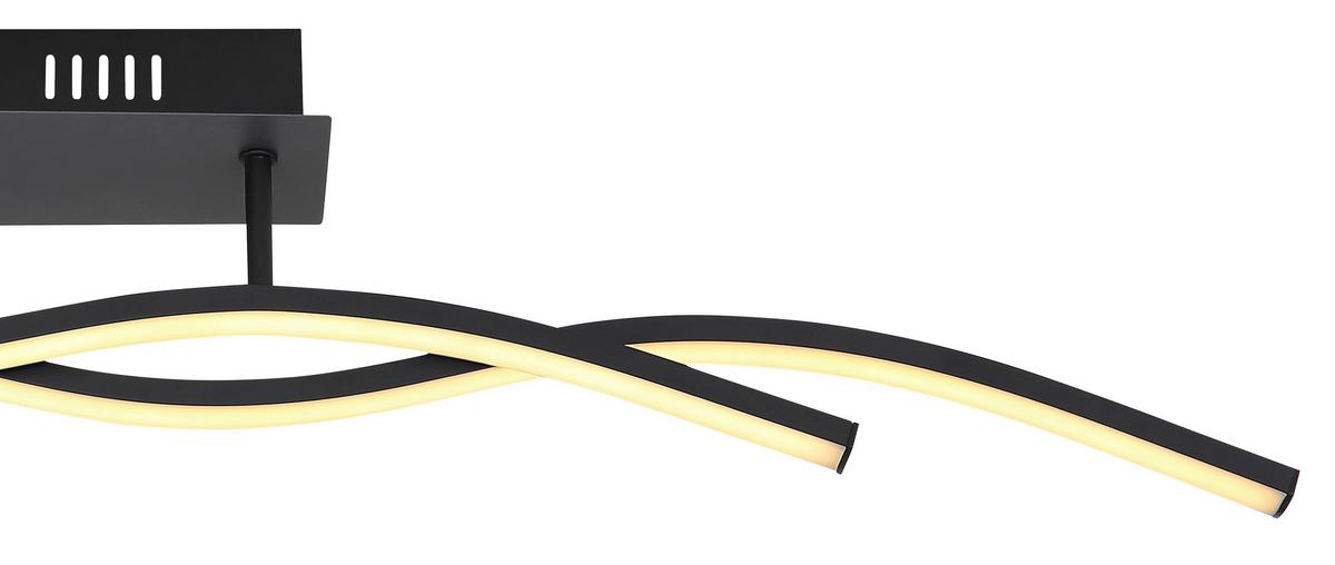 LED Mennyezeti Lámpa 67172d - grafitszürke/fekete, Design, műanyag/fém (88/8/15,5cm) - Globo