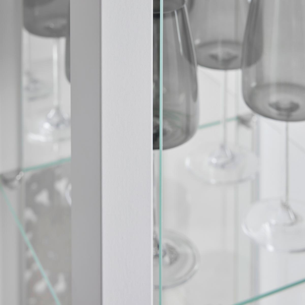 Vitrina Albi -Exklusiv- - bela, Moderno, kovina/steklo (62/189/33cm) - Mömax