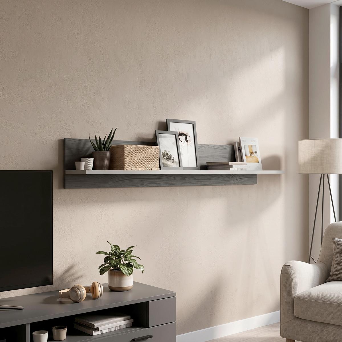 Poliță De Perete Freno - Konventionell, material pe bază de lemn (22/140/22cm) - Modern Living