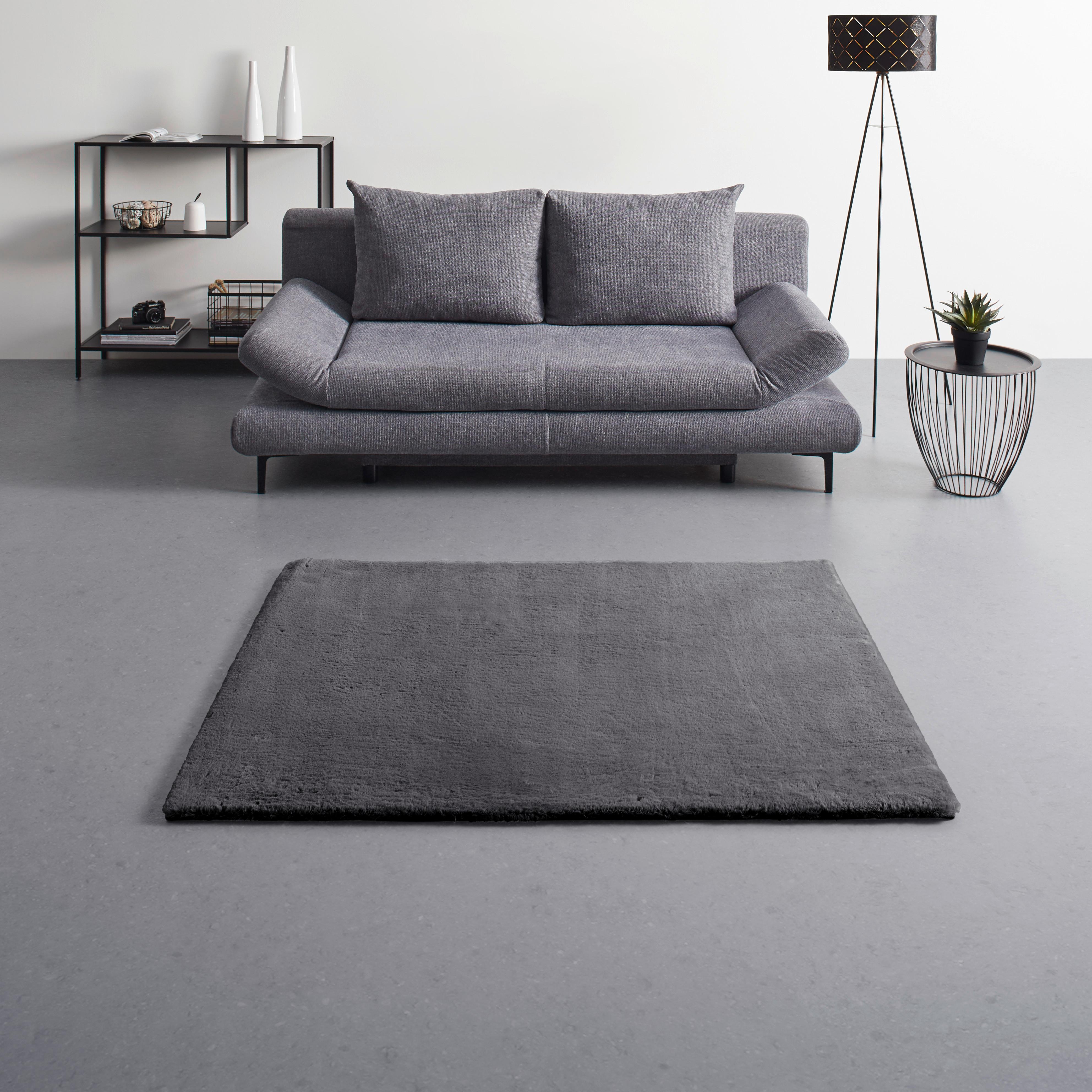 KONSTFÄLL CAROLINE 4 - mörkgrå, Modern, textil (200/290cm) - Mömax