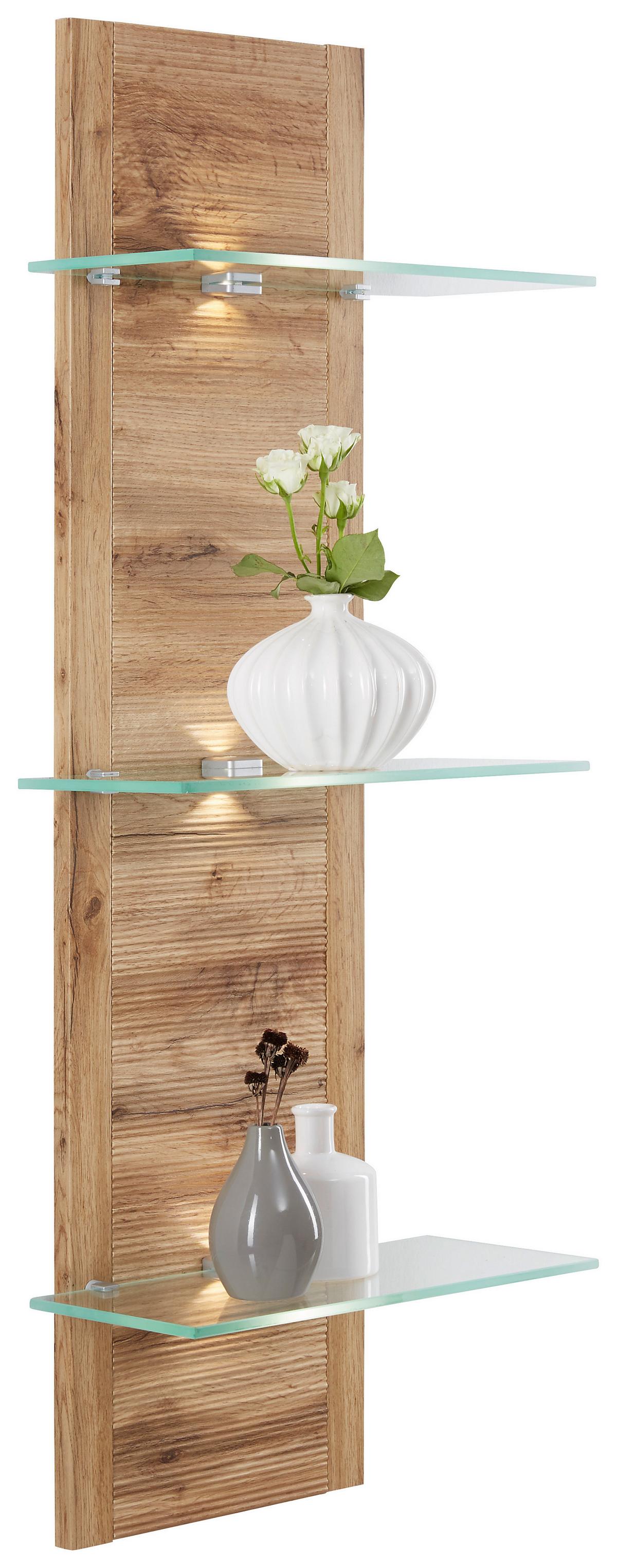 Wandpaneel Alamo in Eichefarben - Eichefarben, MODERN, Glas/Holzwerkstoff (38/110/19cm) - Mömax