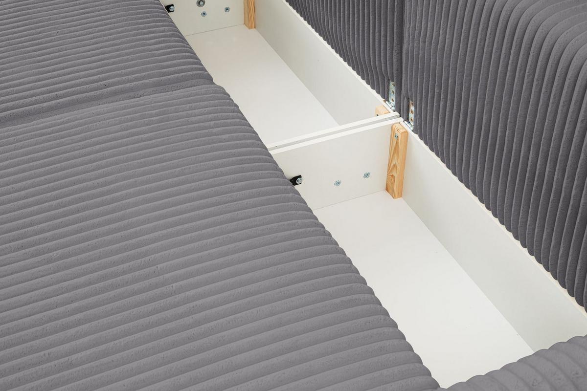 Canapea extensibila MEVI - antracit, Modern (240/72-90/120cm) - Premium Living