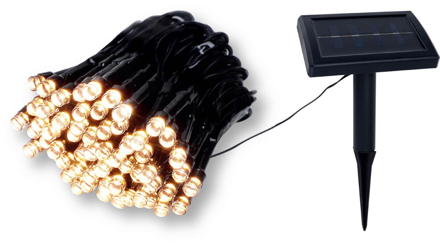 Solarleuchte Ketti Schwarz max. 0,06 Watt - Schwarz, Konventionell, Kunststoff (390cm) - Modern Living