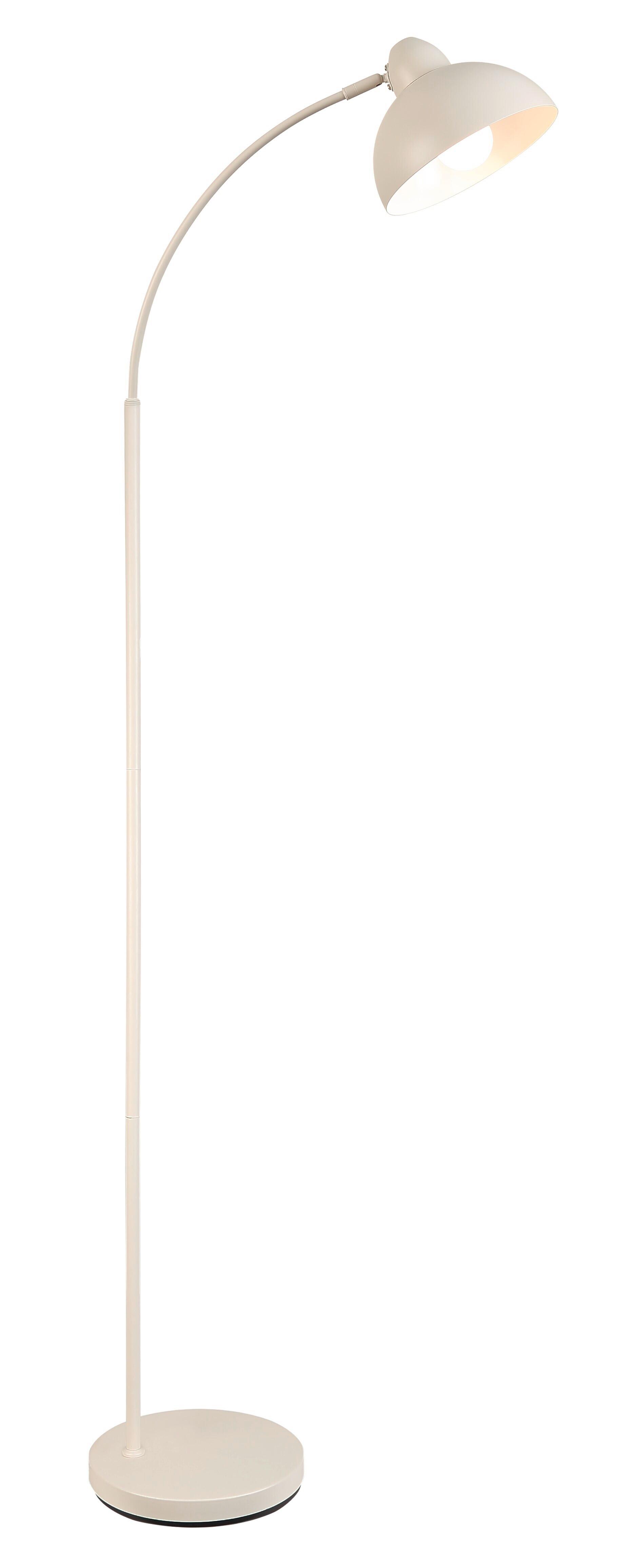 Stehleuchte Gut Weiß max. 25 Watt - Weiß, MODERN, Metall (55/24/155cm)