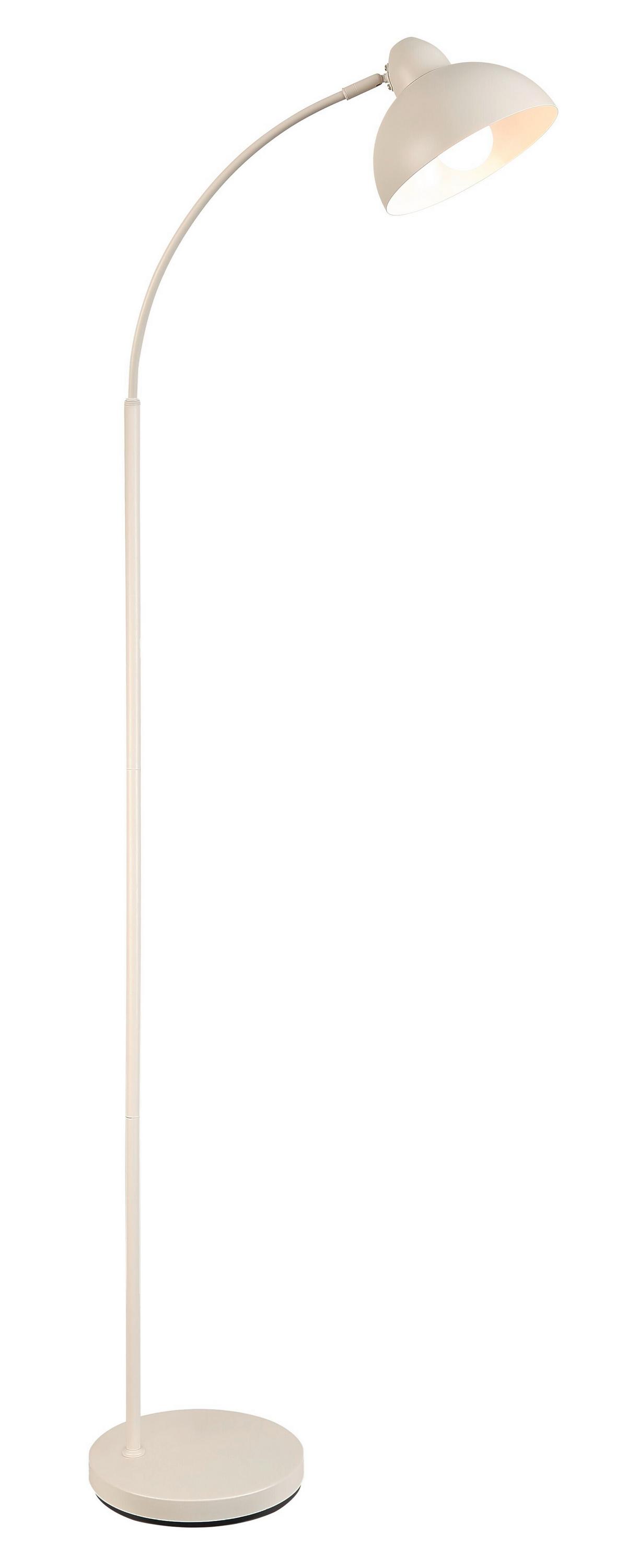 Stehleuchte Gut Weiß max. 25 Watt - Weiß, MODERN, Metall (55/24/155cm)