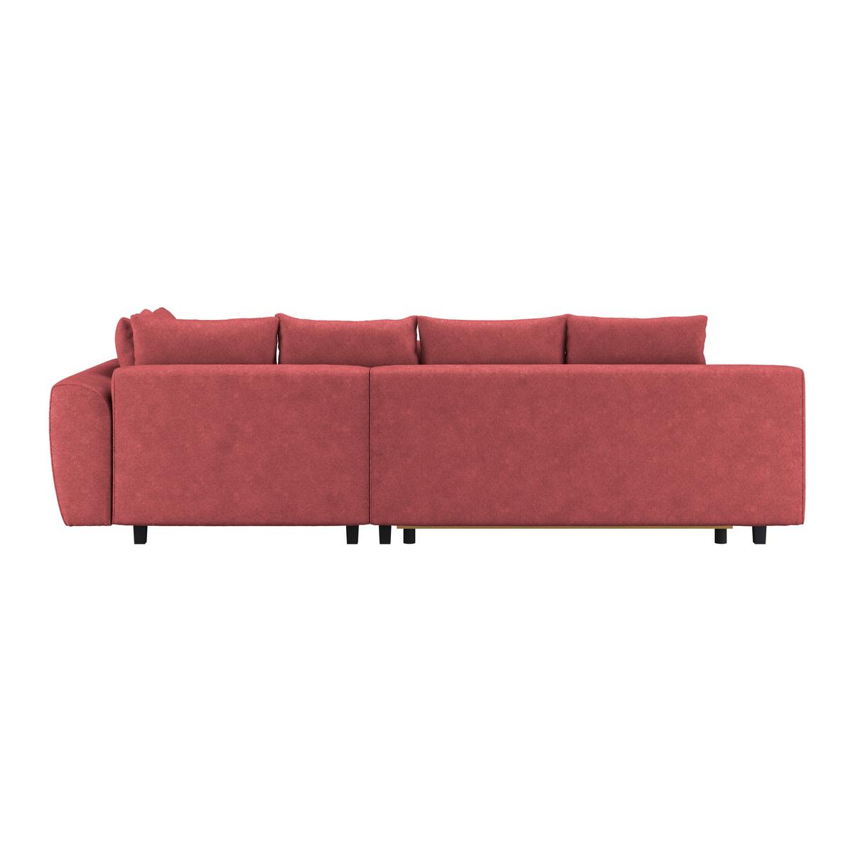 Kutna Garnitura Mendoza - siva/crvena, Design, tekstil/drvo (309/197cm) - Modern Living