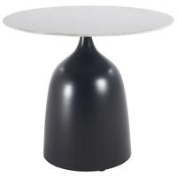 STOLIK BOCZNY ANNA   -AMBIA HOME- - antracytowy/szary, Design, metal/ceramika (48/48/43cm) - Ambia Home