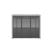 Pergola-Seitenteil Core Anthrazit - Anthrazit, Basics, Metall (92,5/234/4cm) - Gardenson