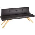 Sitzbank in Wildeiche - Eichefarben/Anthrazit, MODERN, Holz/Textil (180/86/60cm) - Premium Living Sitzbank in Wildeiche - Eichefarben/Anthrazit, MODERN, Holz/Textil (180/86/60cm) - Premium Living