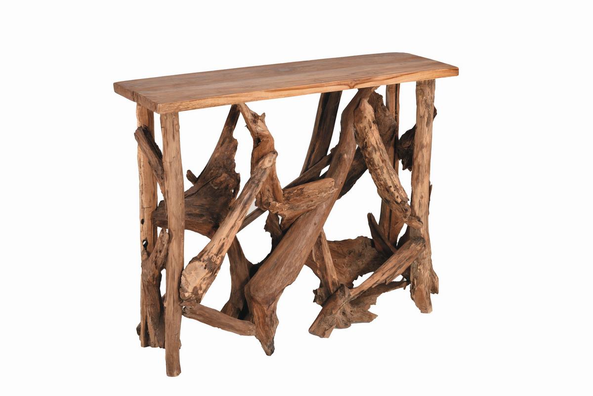 Gartentisch Conso Teak - Braun, Basics, Holz (99/30/81cm) - Gardenson