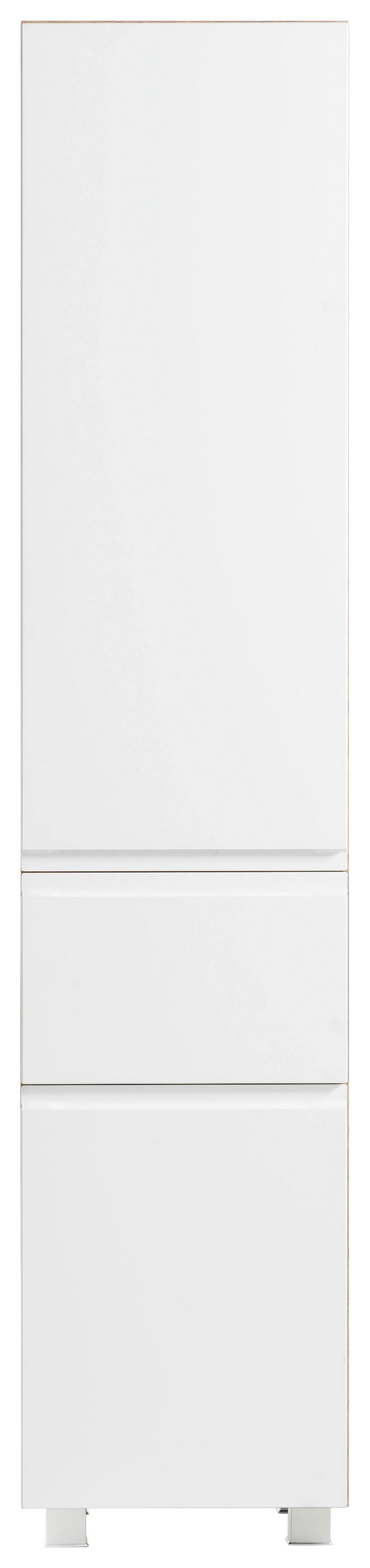 Hochschrank Varese B: 40 cm Weiß/Wotaneiche Dekor - Eiche Wotan/Weiß, MODERN, Holzwerkstoff (40/180/35cm) - Held