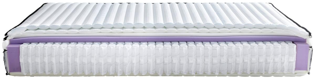 Taschenfederkernmatratze Thermo Adapt H4 ca. 90x200cm - Weiß, Textil (90/200cm) - Premium Living