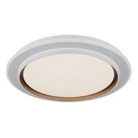 Led Stropna Svjetiljka Janice - bijela/opalna, Design, metal/plastika (49/7cm) - Globo