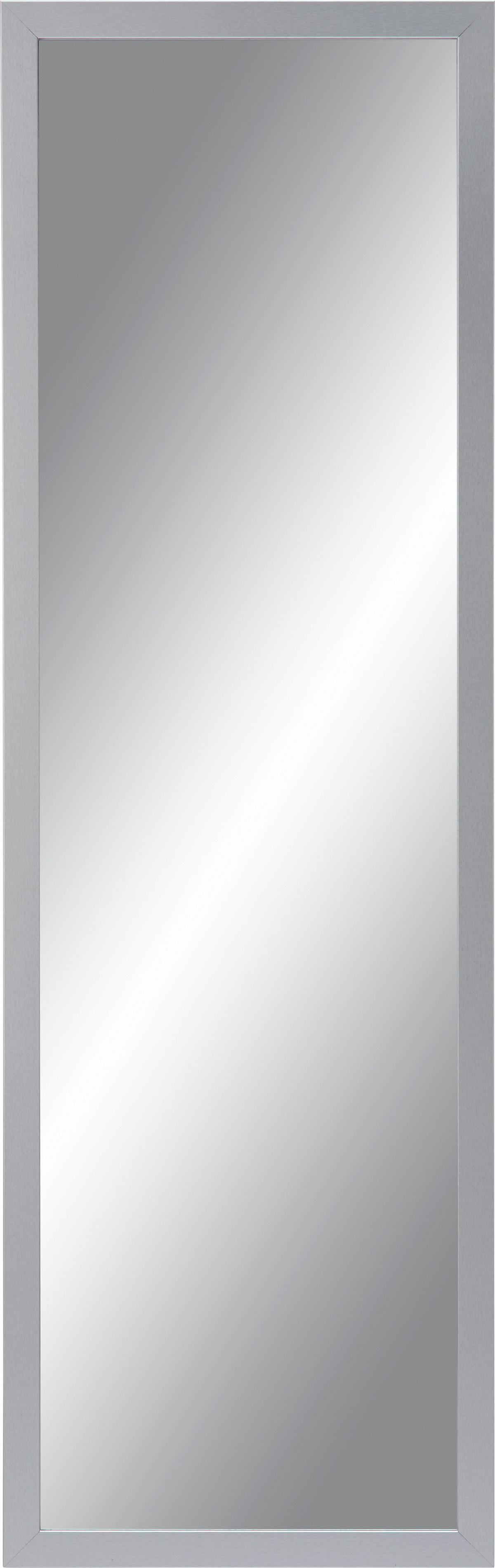 Oglindă de perete SILVER - argintiu, sticlă/material pe bază de lemn (50/150/2cm) - Modern Living