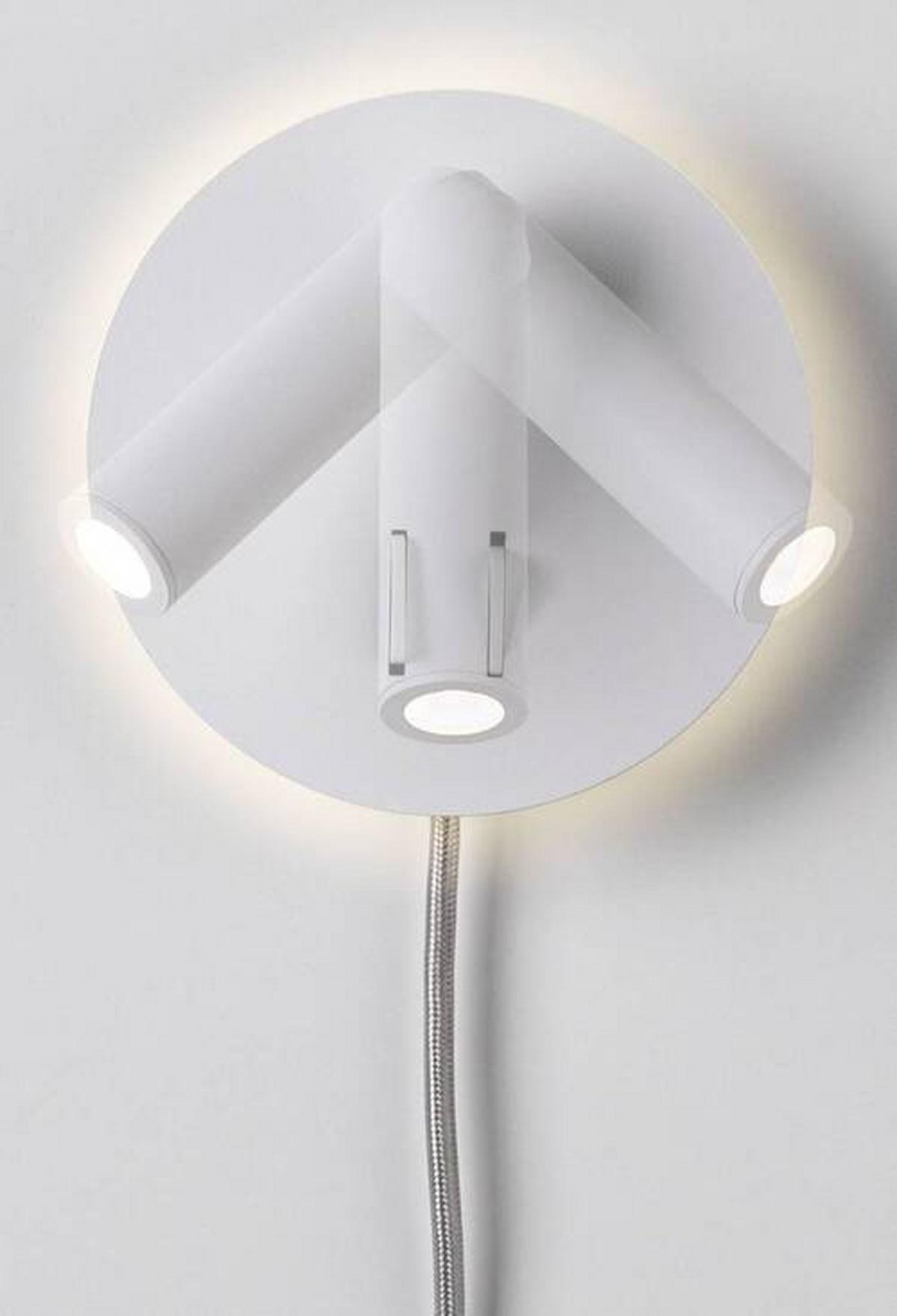 LED-Wandleuchte Tabari in Weiß/Chromfarben max. 1,4 W - Chromfarben/Weiß, Basics, Metall (14cm) - Paulmann