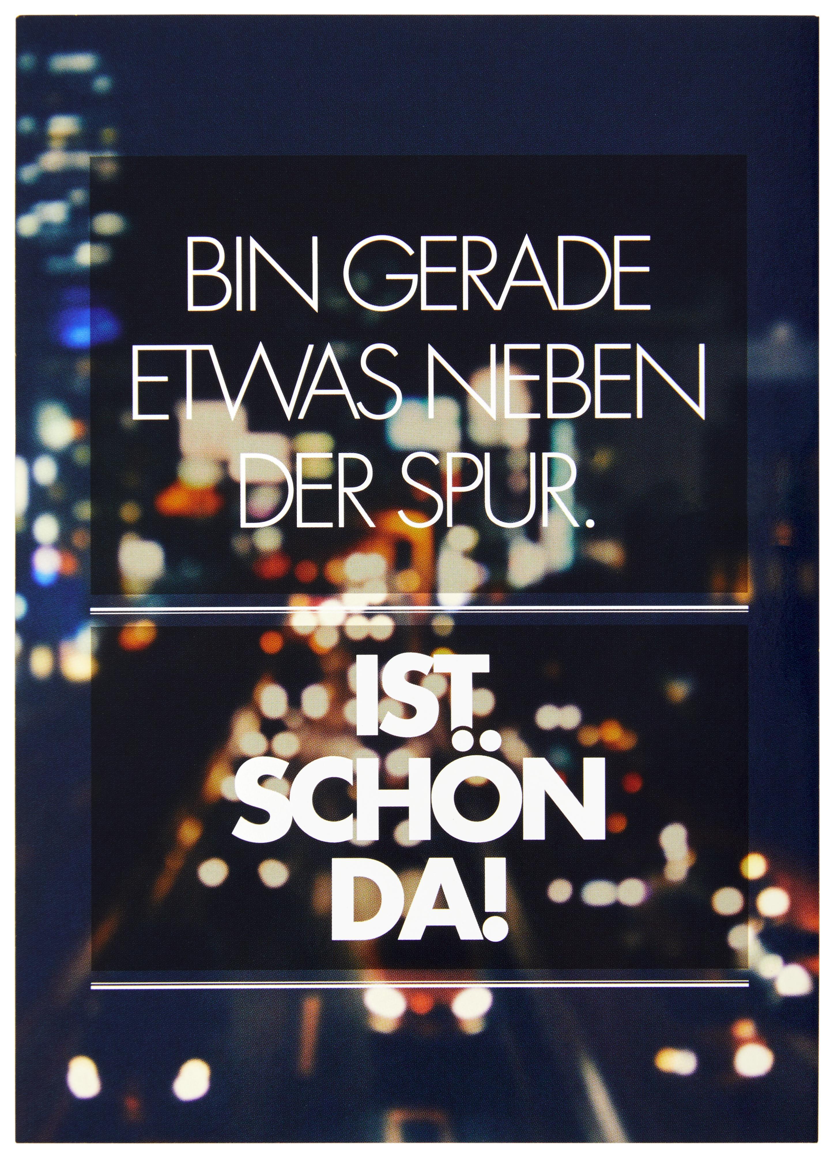 Postkarte Statements in Dunkelblau - Multicolor, Papier (10,5/14,8cm) - VS Visual Statements