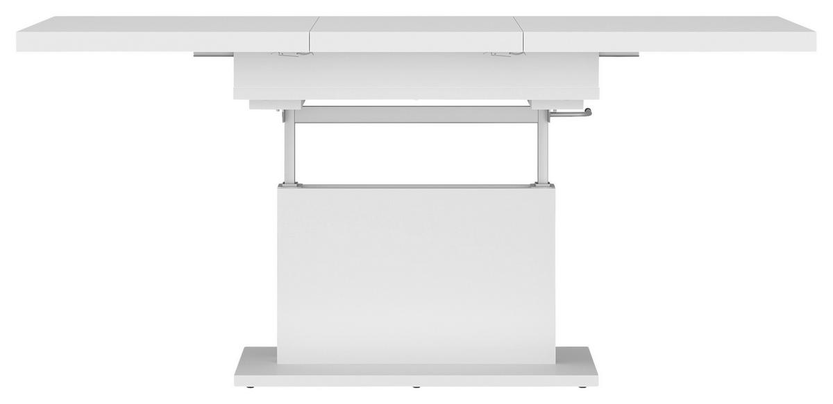 Stolić Cortado - bijela, Moderno, drvni materijal (110-150/58,7-74,8/70cm) - Modern Living