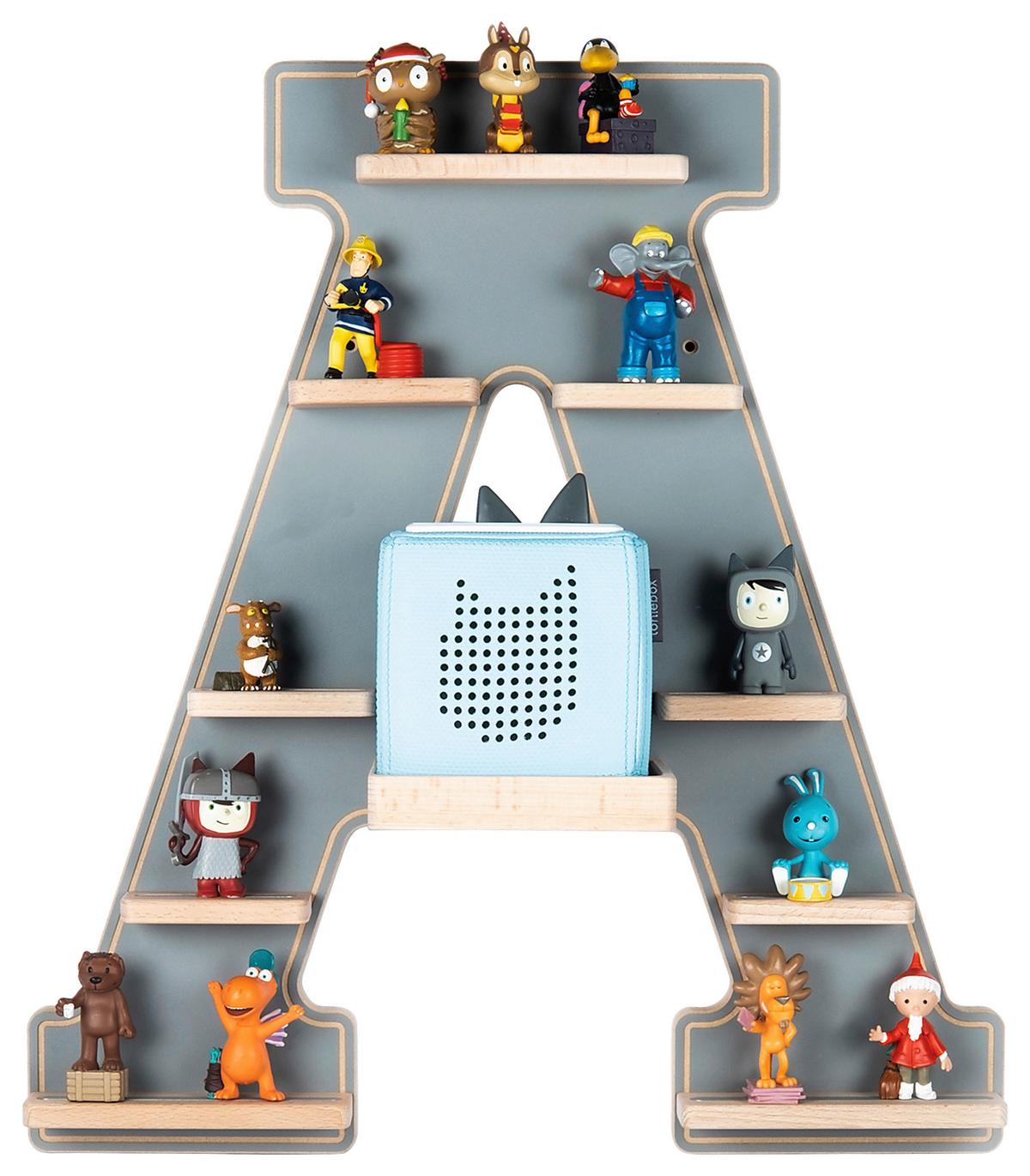 Otroška Polica Boarti, Siva - siva, Moderno, leseni material (49/54/19cm) - MID.YOU