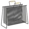 TIDNINGSSTÄLL RIA -SB- - svart/naturfärgad, Modern, metall/trä (16,5/35/37cm) - Mömax