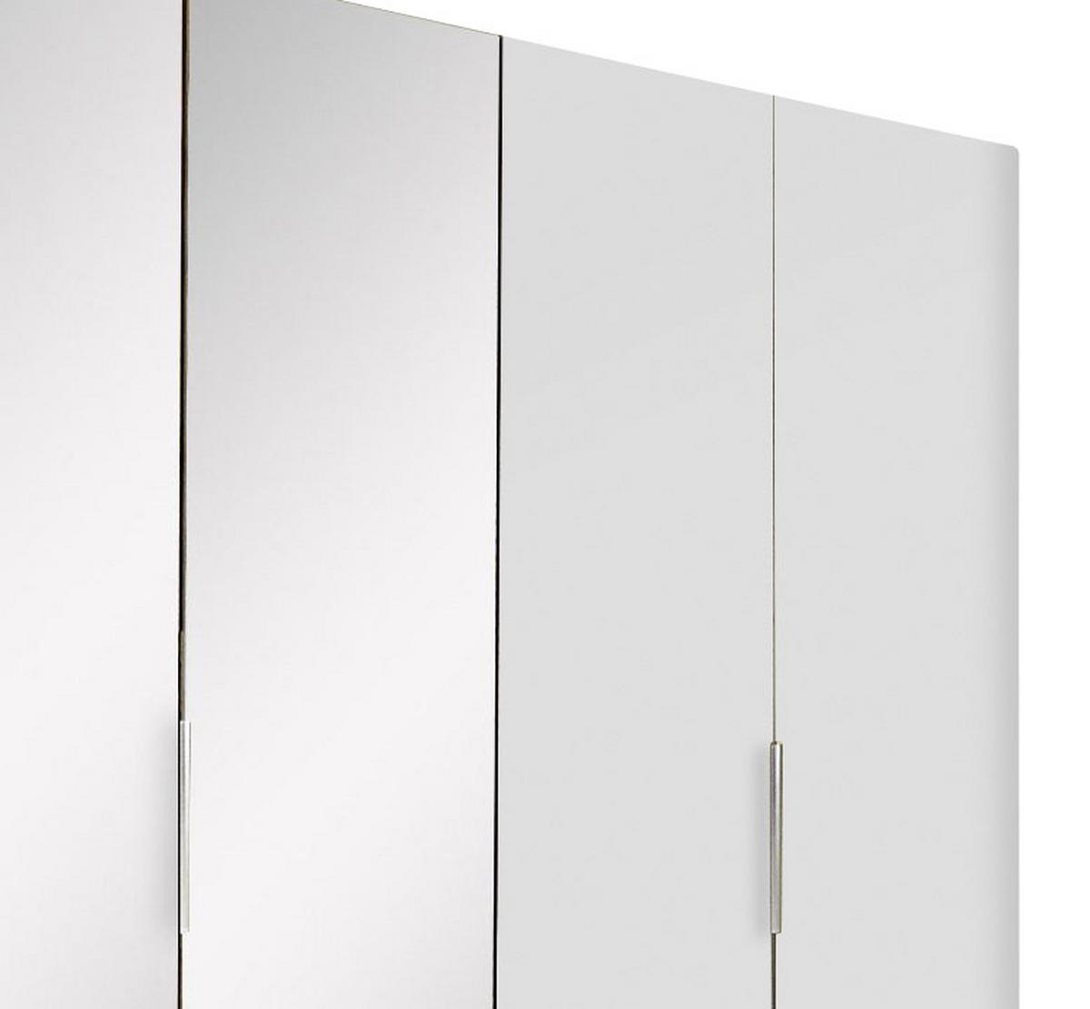 Ormar S Klasičnim Vratima Level 36a - bijela/srebrne boje, Moderno, staklo/drvni materijal (300/216/58cm) - Modern Living