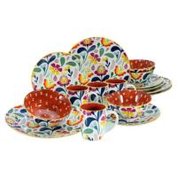 Kombinirani Servis Folklore, 16-Delni - večbarvno, Trend, keramika (35/32/36null) - Creatable