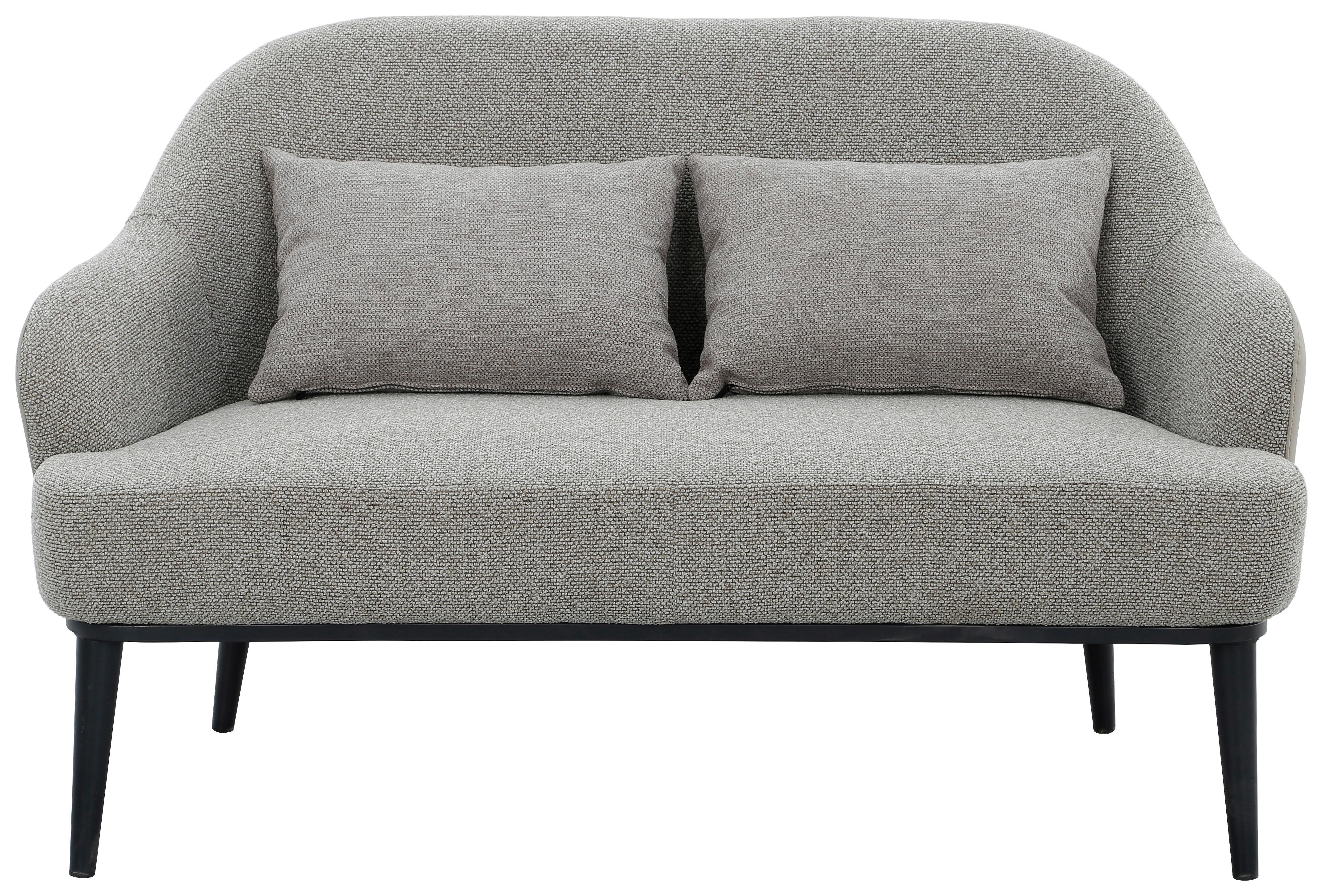Canapea Allegra - grej/maro, Modern, metal/textil (140/87/80cm) - Mömax