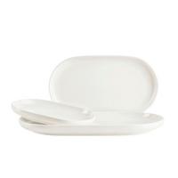 SERVIERPLATTEN-SET 934164 SERVIERPLATTENSET TAYA - Weiss, Basics, Keramik - Mäser