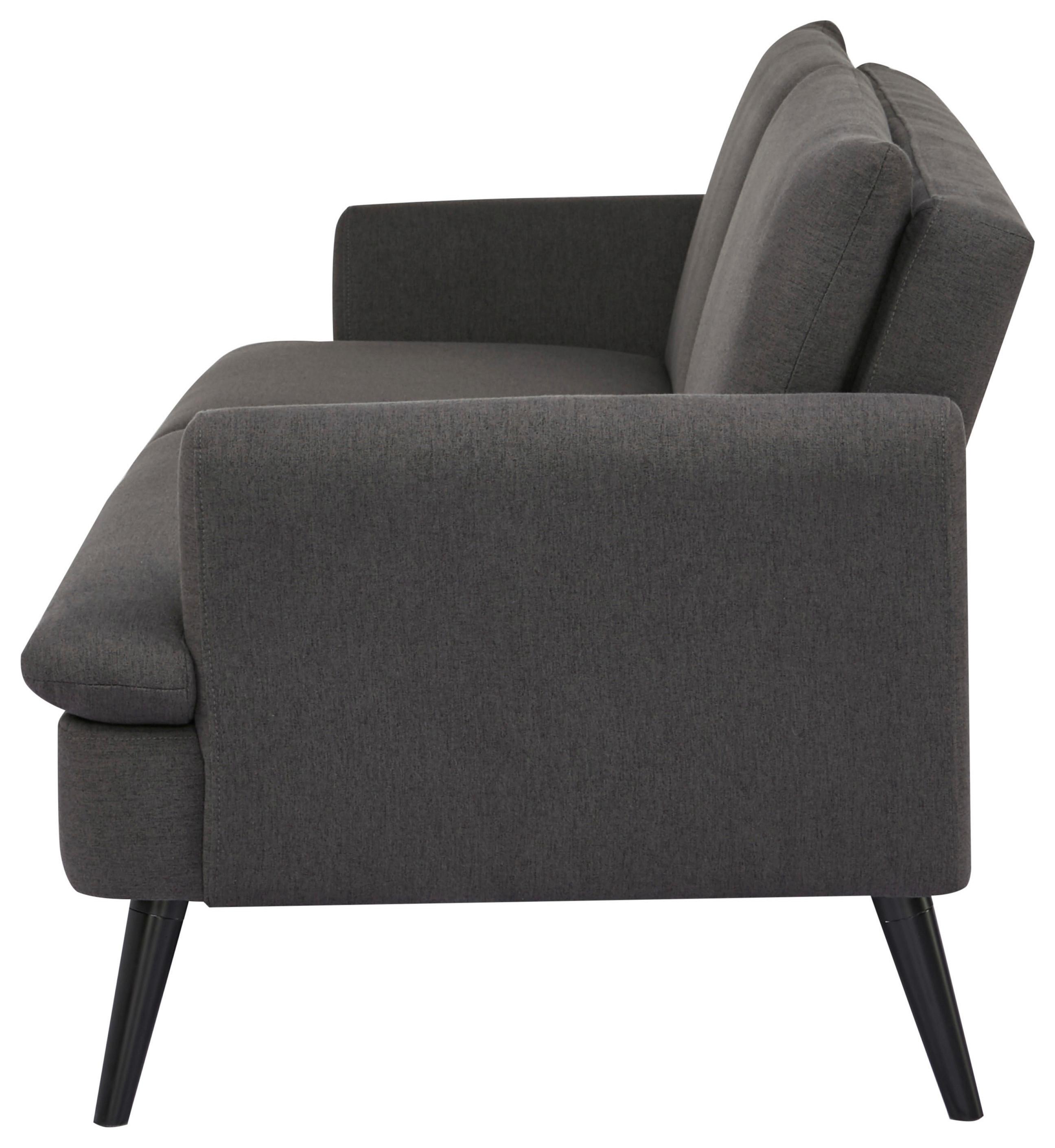 Zofa S Posteljno Funkcijo Mina, Temno Siva - siva/črna, Moderno, tekstil/les (110/180cm)