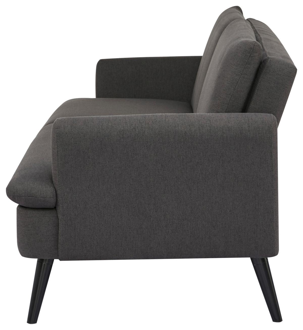 Zofa S Posteljno Funkcijo Mina, Temno Siva - siva/črna, Moderno, tekstil/les (110/180cm)