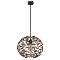 Svjetiljka Viseća 15689h1b - tamno smeđa/crna, Natur, papir/metal (39/120cm) - Globo