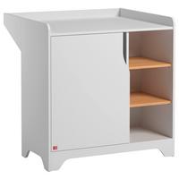 Previjalna Komoda Leaf, Bela, Hrast - bela, Moderno, leseni material (88,5/89,5/75-44cm) - Modern Living
