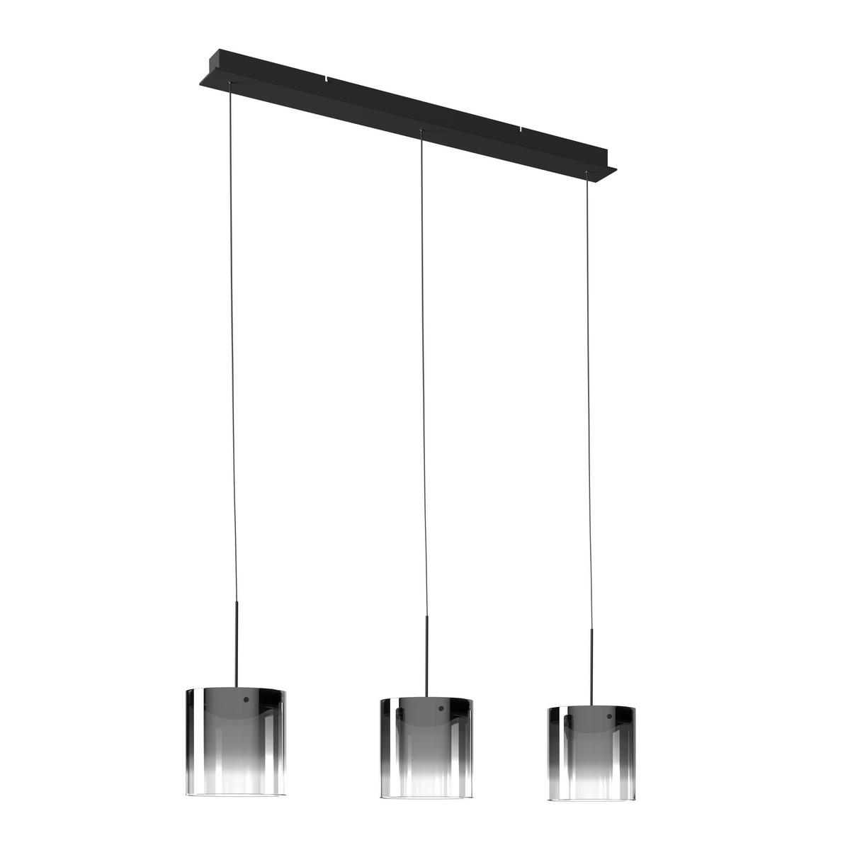 LAMPA WISZĄCA LED BAIA *DK* - czarny, Design, metal/szkło (100/20/180cm) - Dieter Knoll