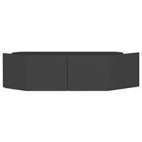 DULAP MAX-EXTRA - gri, Konventionell, material pe bază de lemn (117/39/104cm) - Modern Living