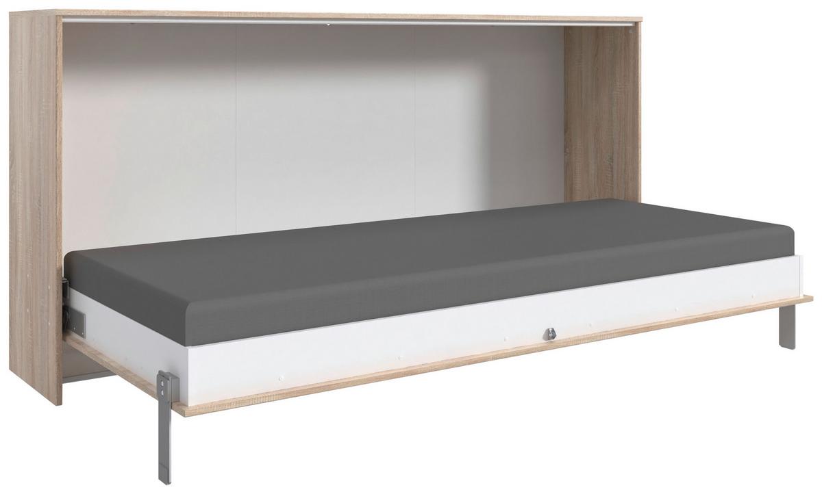 Klappbett Juist ca. 120x200 cm Eiche - Eichefarben, KONVENTIONELL, Holz/Holzwerkstoff (120/200cm) - MID.YOU