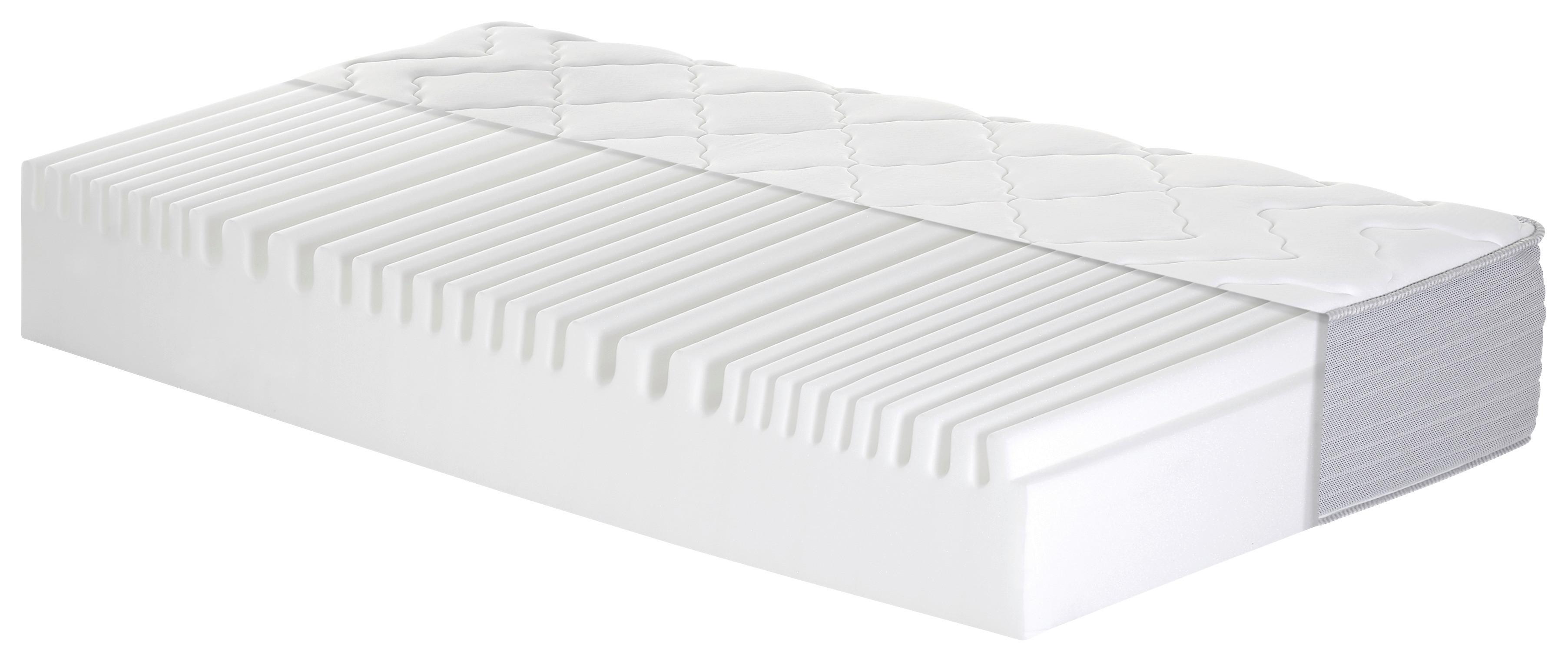 Viscomatratze Boxlike 30 Wave H2/3 ca. 90x200cm - Weiß, Basics, Textil (90/200cm) - MID.YOU