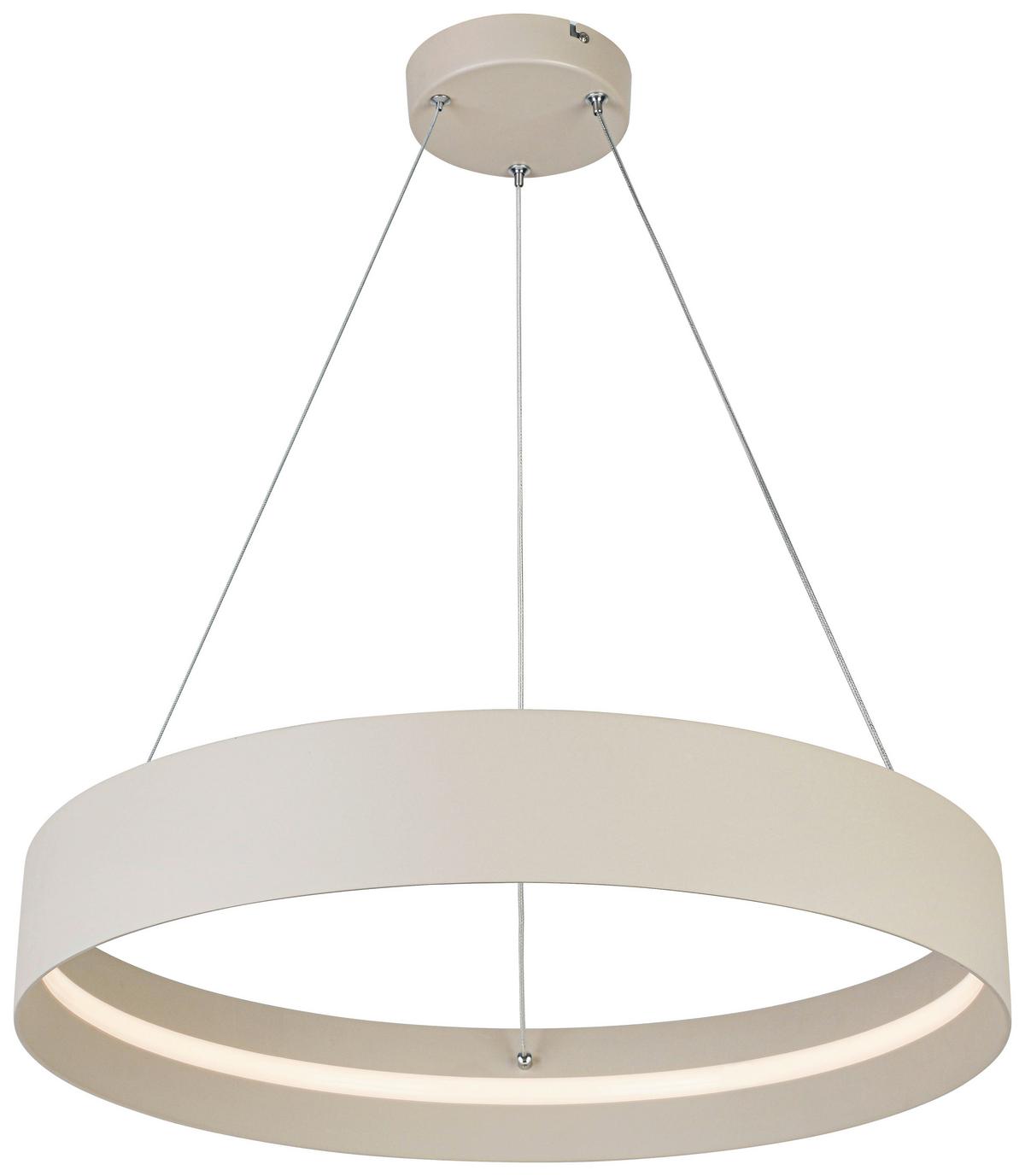 LAMPA WISZĄCA TERESA - biały/kolor piaskowy, Trend, tworzywo sztuczne/metal (58,4/120cm) - Collet's Monde