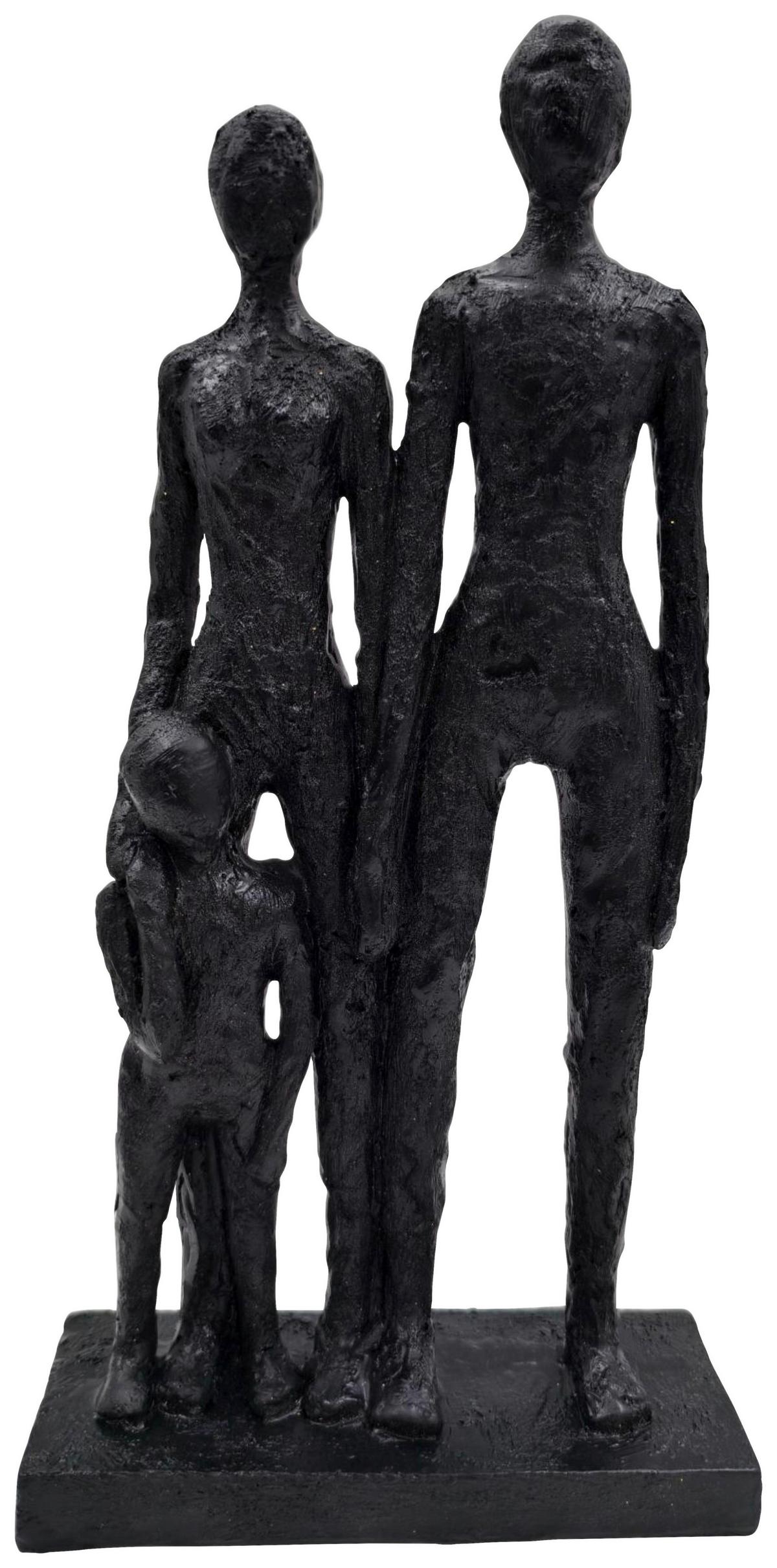 Objekt Dekorativni Liam - crna, Moderno, prirodni materijali (15,5/29,5/6cm) - Mömax