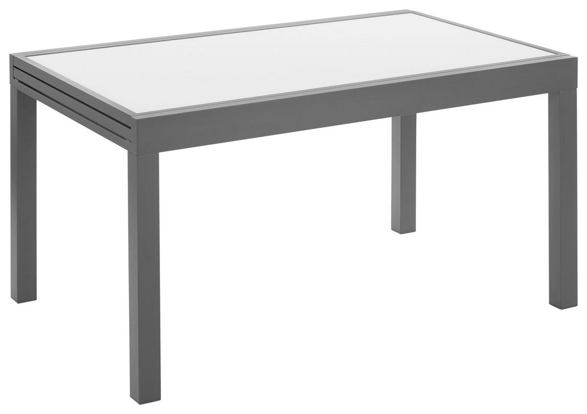 Masă extensibilă 135-270 cm Atlanta - antracit, Modern, sticlă/metal (135-270/75/90cm) - Mömax