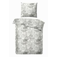 Bettwäsche Bio-Eva in Anthrazit ca. 135x200cm - Anthrazit, MODERN, Textil (135/200cm) - ecoTree