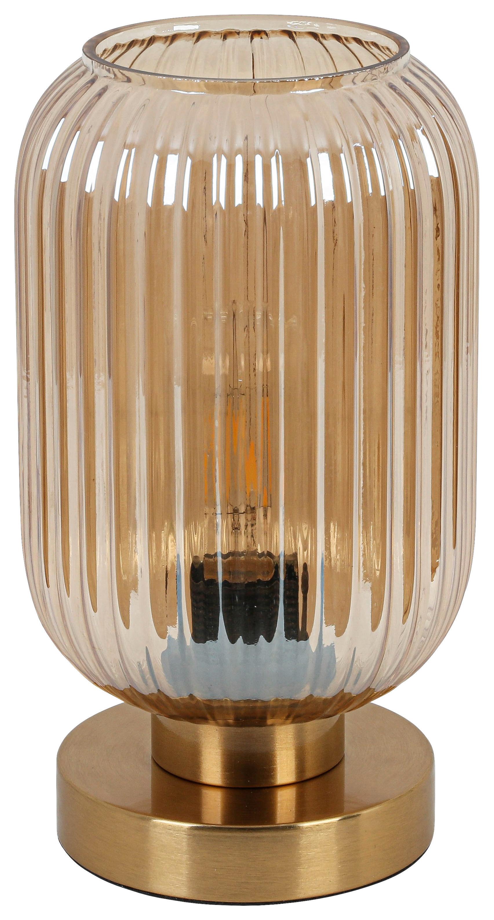 BORDSLAMPA EXI - mässingsfärgad, Modern, metall/glas (14/14/24cm) - Mömax