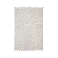 Webteppich Naturfarben Ca. 80x150cm - Perlmutt/Alabasterfarben, Modern, Textil (80/150cm) - Mömax