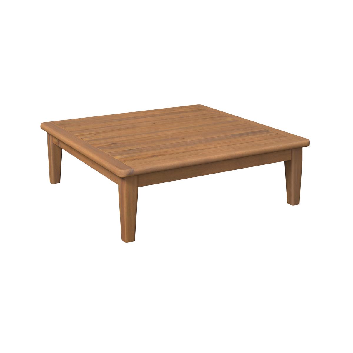 Loungegarnitur Chris Akazie/Beige Echtholz - Beige/Akaziefarben, MODERN, Holz (80/80/26cm) - Mömax